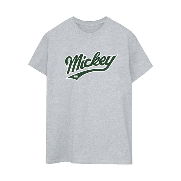 Disney Womens/Ladies Mickey Mouse Bold Cotton Boyfriend T-Shirt