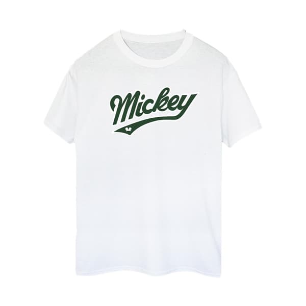 Disney Womens/Ladies Mickey Mouse Bold Cotton Boyfriend T-Shirt
