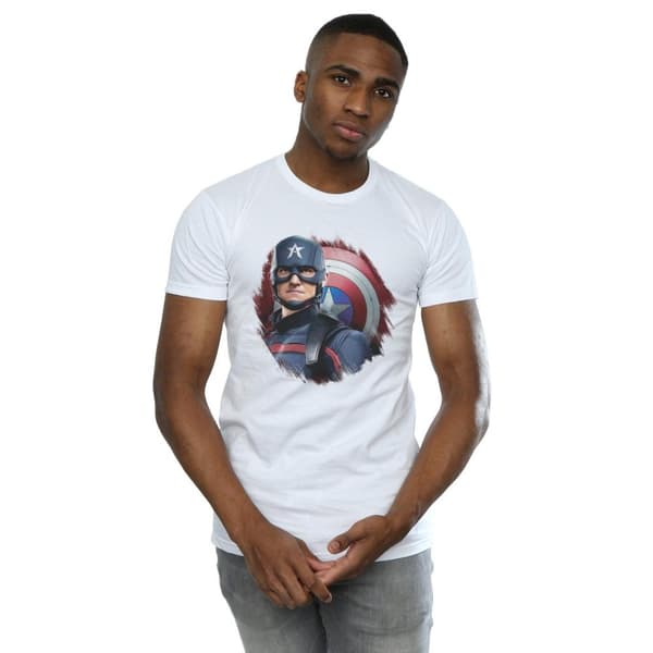 Marvel Mens The Falcon And The Winter Soldier Captain America Stare T-shirt