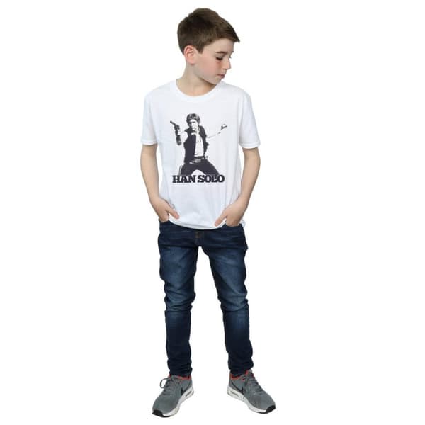 Star Wars Han Solo Retro Photo T-shirt för pojkar