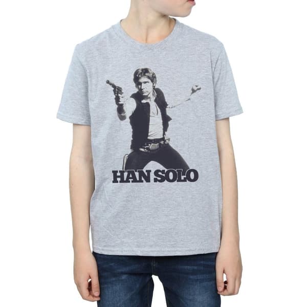 Star Wars Han Solo Retro Photo T-shirt för pojkar