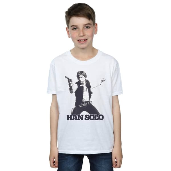 Star Wars Han Solo Retro Photo T-shirt för pojkar