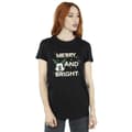 Miniatyrbilde 2 av 3: Disney Womens/Ladies Mickey Mouse Merry & Bright Cotton Boyfriend T-Shirt