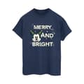 Miniatyrbilde 1 av 3: Disney Womens/Ladies Mickey Mouse Merry & Bright Cotton Boyfriend T-Shirt