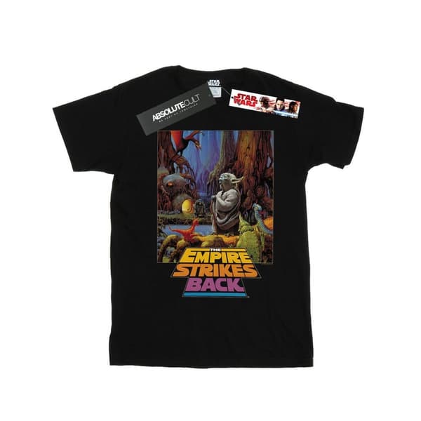 Star Wars Girls Yoda Poster Cotton T-Shirt