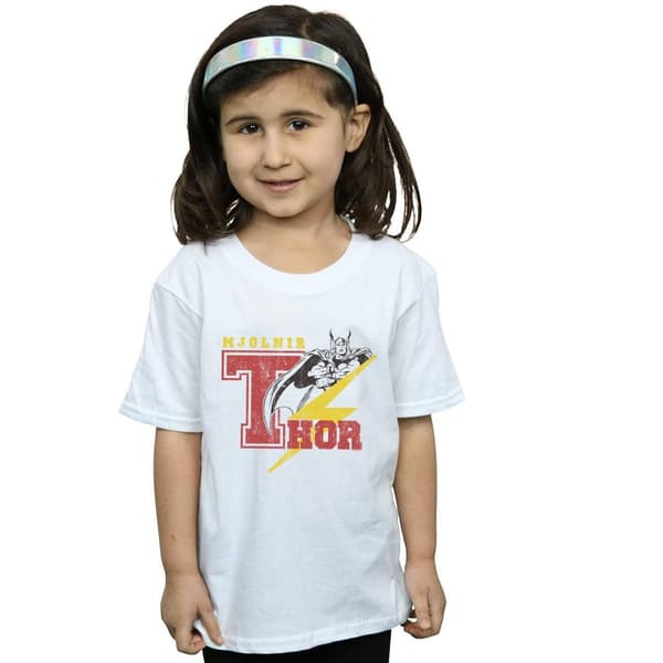 Marvel Girls Thor Mjolnir Cotton T-Shirt