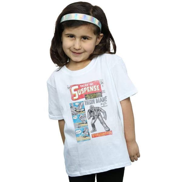 Marvel Girls Iron Man Distressed Tales Of Suspense Cotton T-Shirt