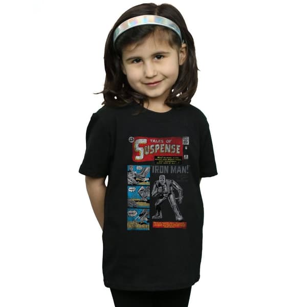Marvel Girls Iron Man Distressed Tales Of Suspense Cotton T-Shirt