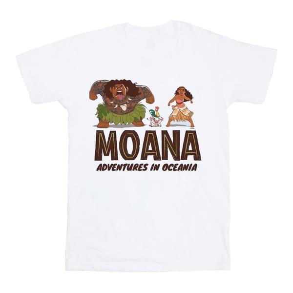 Disney Moana Adventures in Oceania T-shirt för herrar White 3XL