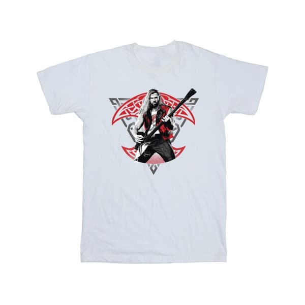 Marvel Mens Thor Love And Thunder Solo Guitar T-Shirt