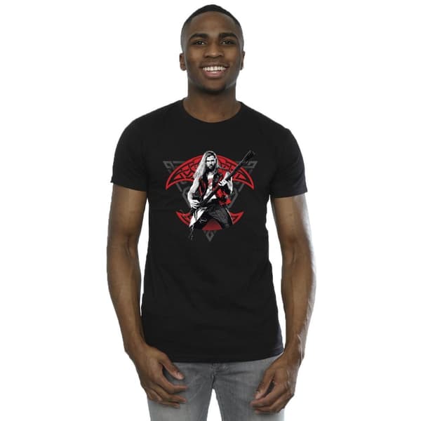 Marvel Mens Thor Love And Thunder Solo Guitar T-Shirt