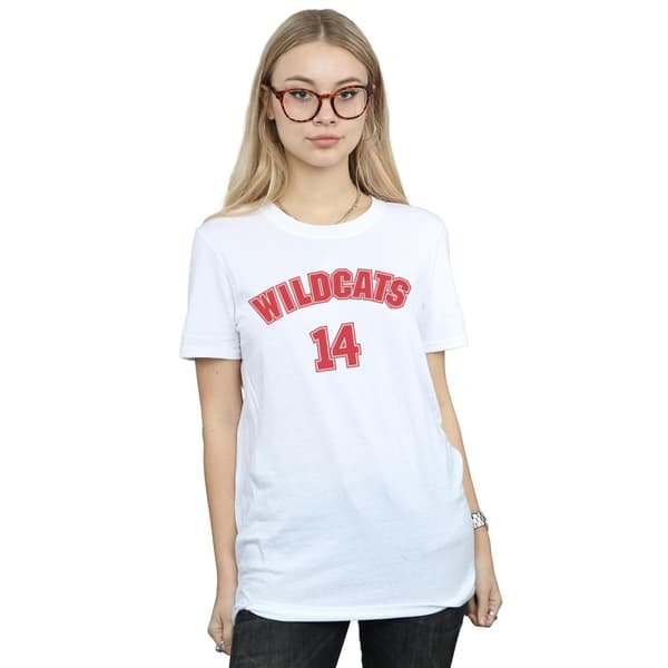 Disney Womens/Ladies High School Musical The Musical Wildcats 14 Cotton Boyfriend T-Shirt