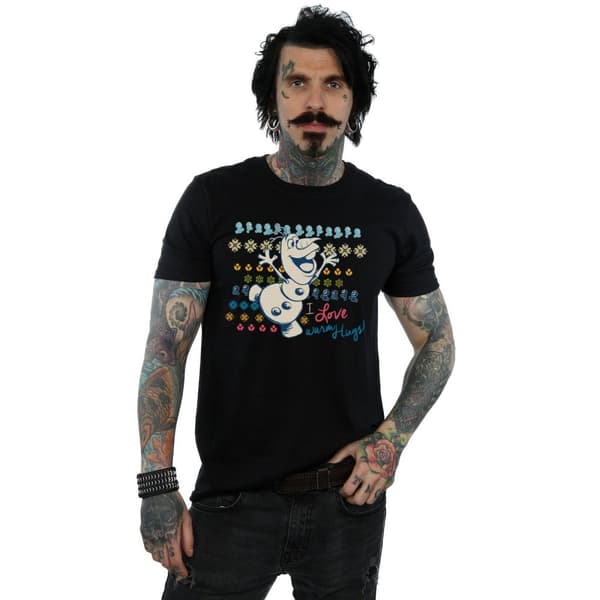 Disney Mens Frozen I Love Warm Hugs T-Shirt
