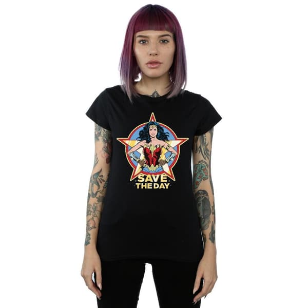 DC Comics Dam/Tjej - Wonder Woman 84 - Bomulls-T-shirt med stjärndesign