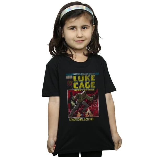 Marvel Luke Cage - T-shirt i bomull med egen stil för flickor
