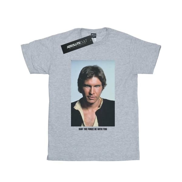Star Wars Han Solo May The Force - pojkvänströja i bomull för damer/kvinnor