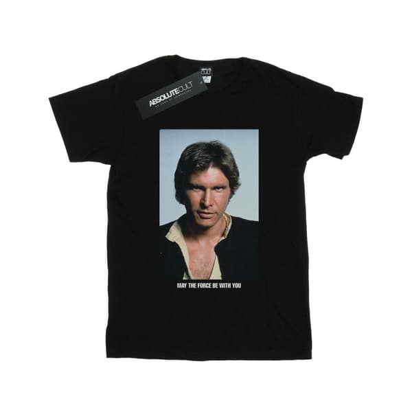 Star Wars Han Solo May The Force - pojkvänströja i bomull för damer/kvinnor