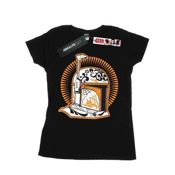 Star Wars Dam/Tjej Boba Fett Dia De Los Muertos T-shirt i bomull