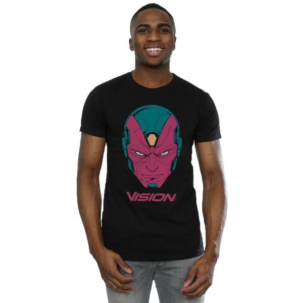 Marvel Mens Avengers Vision Head T-Shirt