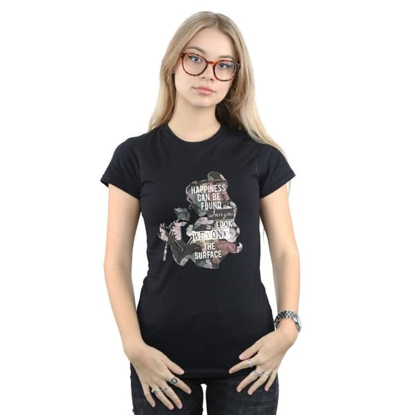 Disney Princess Womens/Ladies Belle Happiness Cotton T-Shirt
