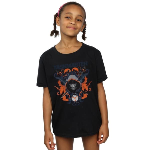 Marvel Girls Black Widow Movie Taskmaster Oriental Cotton T-Shirt