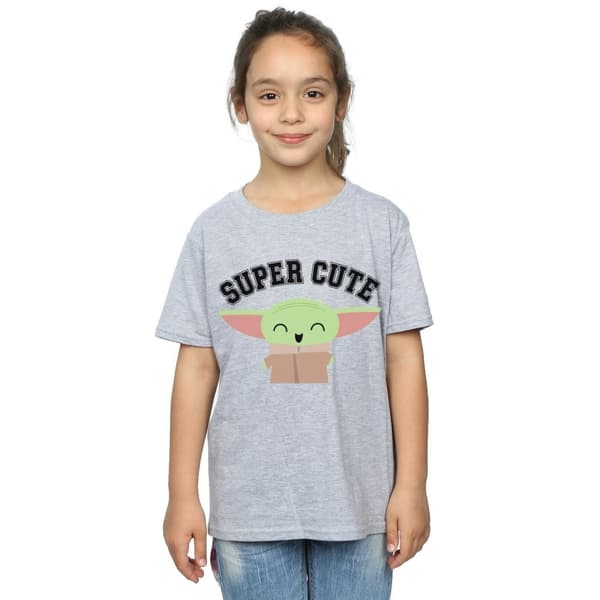 Star Wars Girls The Mandalorian Super Cute Cotton T-Shirt