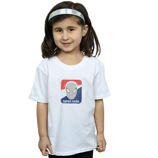 Marvel Spider-Man Superhero Sport T-shirt i bomull för flickor