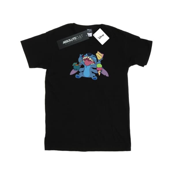 Disney Womens/Ladies Lilo And Stitch Munchies Cotton Boyfriend T-Shirt