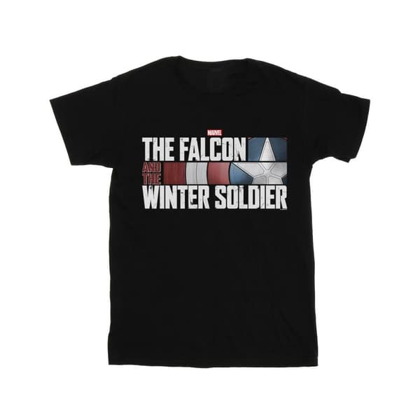 Marvel Mens The Falcon And The Winter Soldier - T-shirt med logotyp