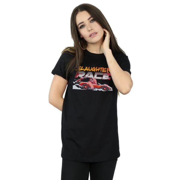 Disney Womens/Ladies Wreck It Ralph Slaughter Race Cotton Boyfriend T-Shirt