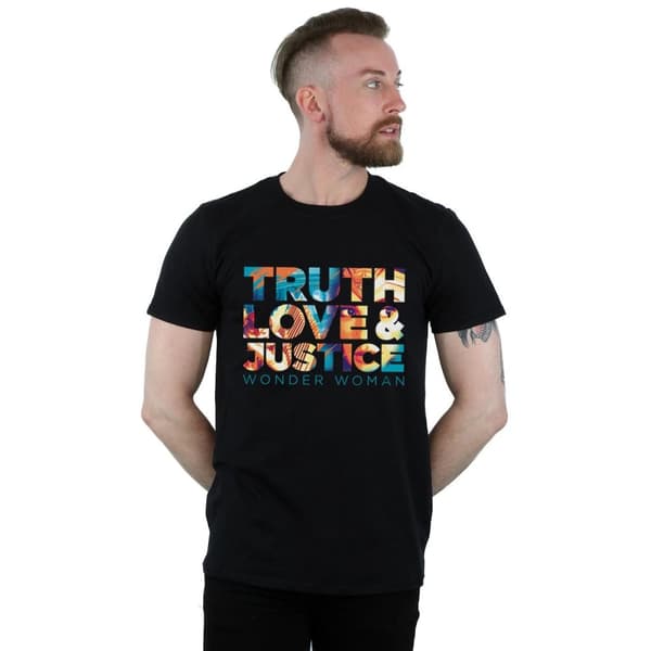 DC Comics Mens Wonder Woman 84 Diana Truth Love Justice - T-shirt