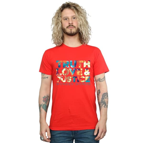 DC Comics Mens Wonder Woman 84 Diana Truth Love Justice - T-shirt