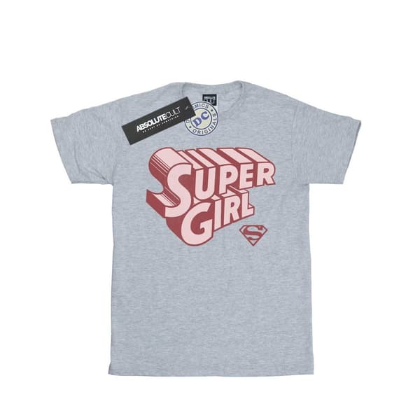 DC Comics Dam/Lady Supergirl Retro Logo Boyfriend T-shirt i bomull