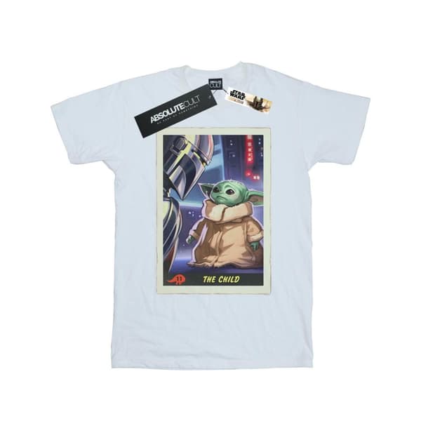 Star Wars Womens/Ladies The Mandalorian The Child Card Cotton Boyfriend T-Shirt