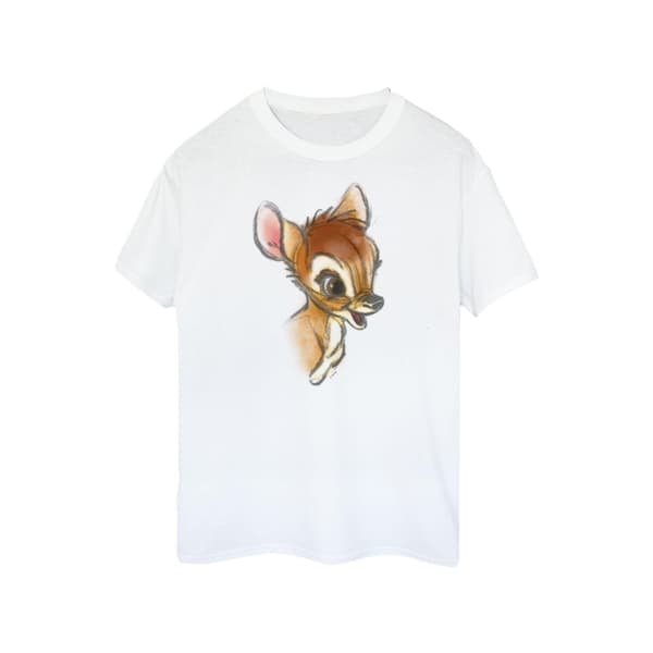 Disney Dam/Tjej - Bambi - Teckning - Boyfriend-T-shirt i bomull