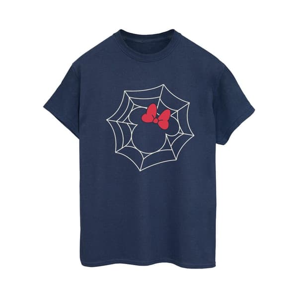 Disney Dam/Lady Minnie Mouse Spindelväv Bomull Boyfriend T-shirt