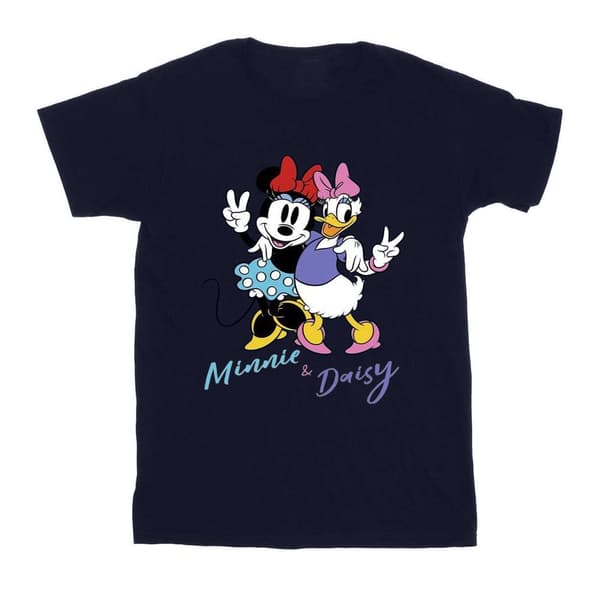 Disney Girls Minnie Mouse And Daisy Cotton T-Shirt