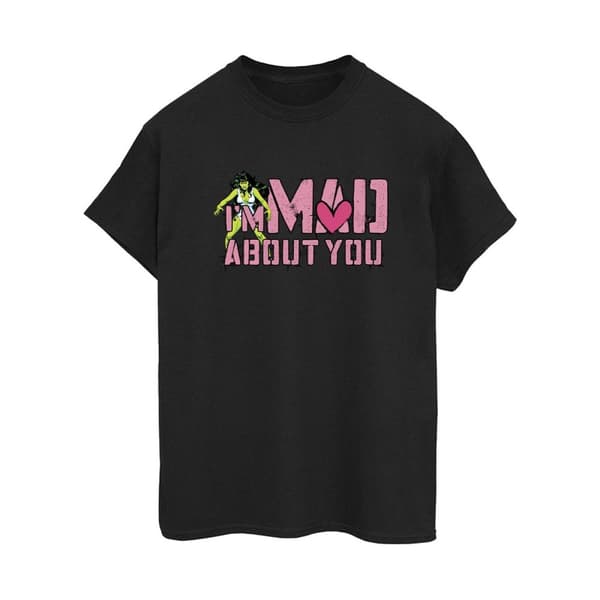 Marvel Womens/Ladies She-Hulk Mad About You Cotton Boyfriend T-Shirt