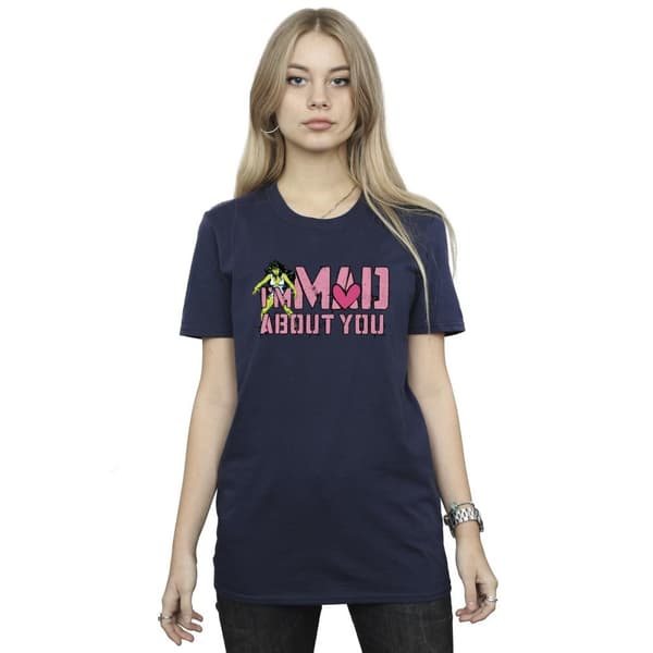 Marvel Womens/Ladies She-Hulk Mad About You Cotton Boyfriend T-Shirt