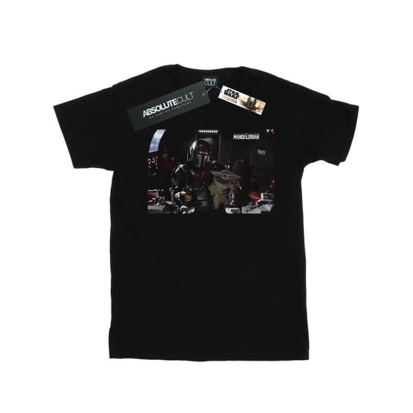 Star Wars Mandalorian Mando och andrepilot - bomulls-T-shirt för flickor
