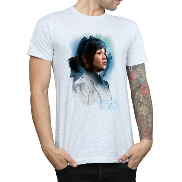 Star Wars Mens The Last Jedi Rose Tico Brushed T-Shirt