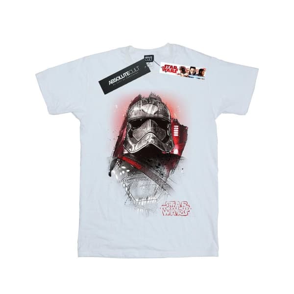 Star Wars Girls The Last Jedi Captain Phasma Brushed Cotton T-Shirt