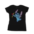 Miniatyrbillede 1 af 3: Disney Womens/Ladies Lilo And Stitch Stitch Cupid Valentines Cotton T-Shirt