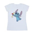 Miniatyrbillede 1 af 3: Disney Womens/Ladies Lilo And Stitch Stitch Cupid Valentines Cotton T-Shirt