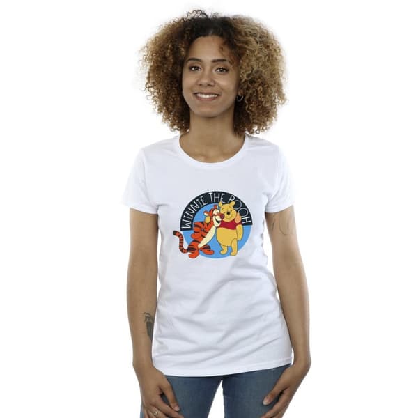 Disney Womens/Ladies Winnie The Pooh With Tigger Cotton T-Shirt