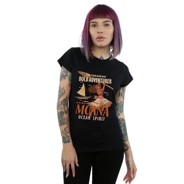 Disney Womens/Ladies Moana Find Your Own Way Cotton T-Shirt