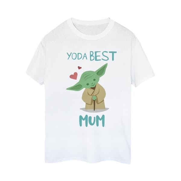 Star Wars Dam/Tjej Yoda - bästa mamma - pojkvänströja i bomull