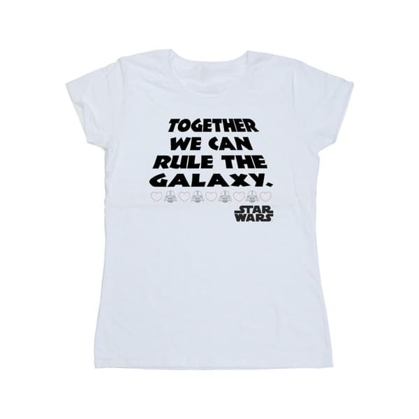 Star Wars Womens/Ladies Together We Can Rule The Galaxy Cotton T-Shirt