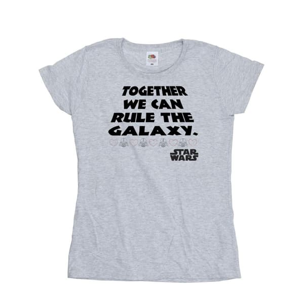 Star Wars Womens/Ladies Together We Can Rule The Galaxy Cotton T-Shirt
