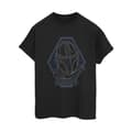 Miniatyrbild 1 av 3: Star Wars Dam/Lady The Mandalorian Outline Helm Diamond Boyfriend T-shirt i bomull